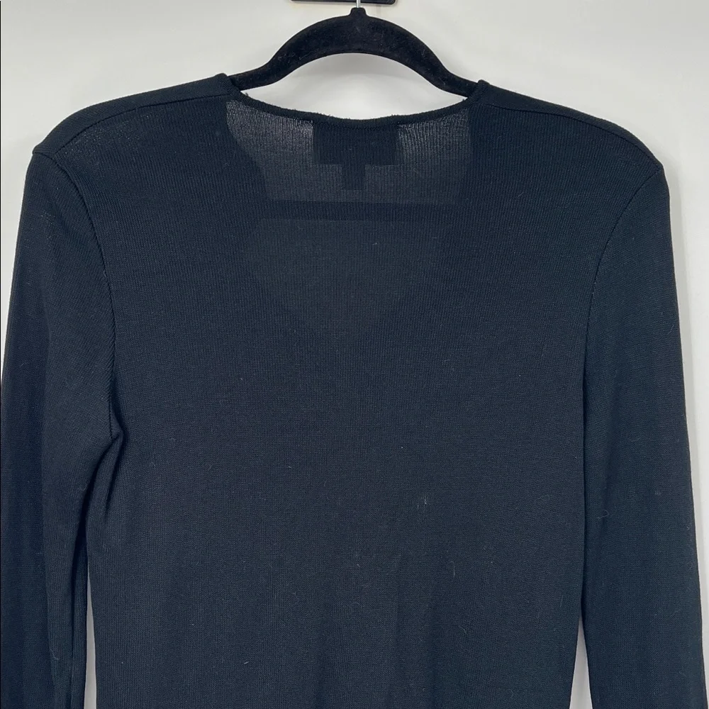 Vintage Emanuel Emanuel Ungaro Black Single Button Cardigan Size Small Petite